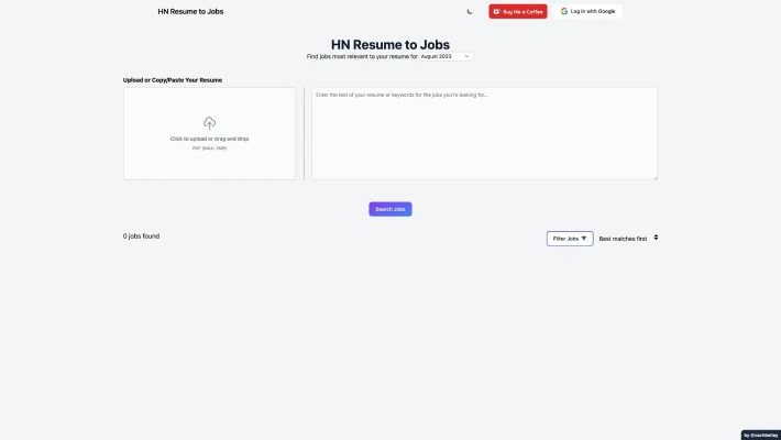 HN Resume to Jobs