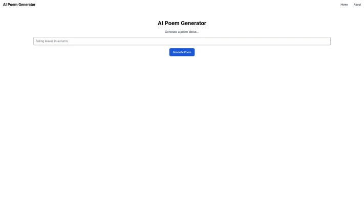 AI Poem Generator