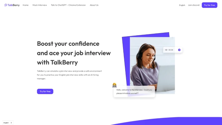 Talkberry - mock interview