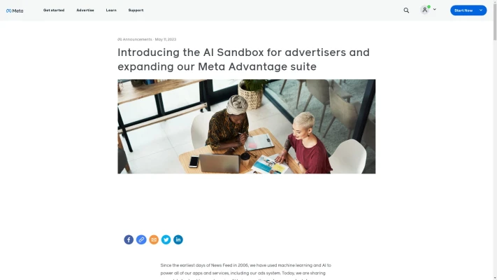 Meta Ads AI Sandbox