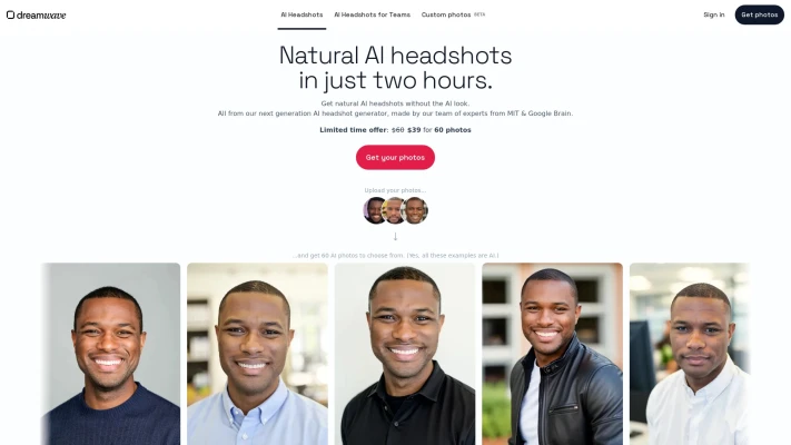 Natural AI headshots by Dreamwave