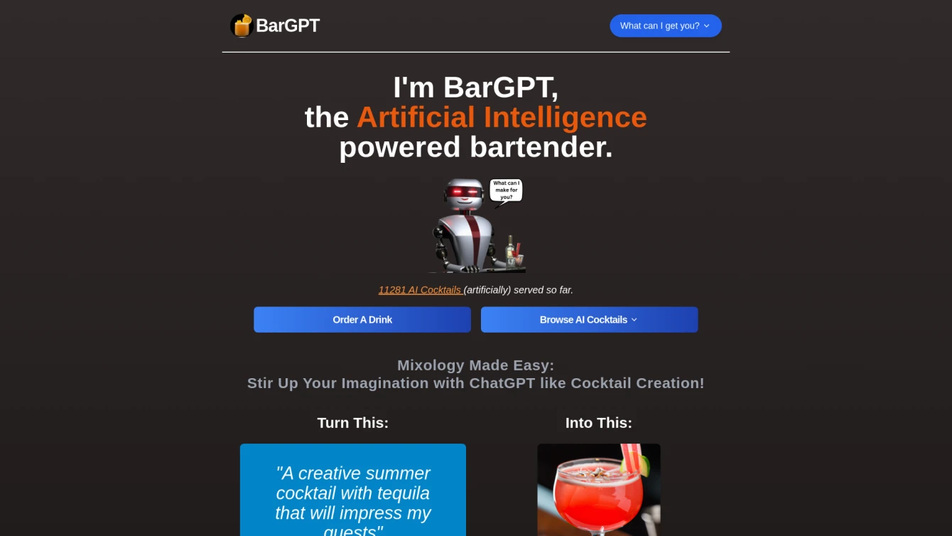 BarGPT