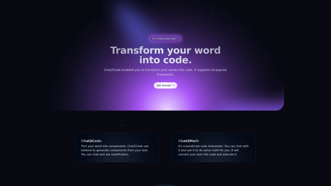 Chat2Code.dev