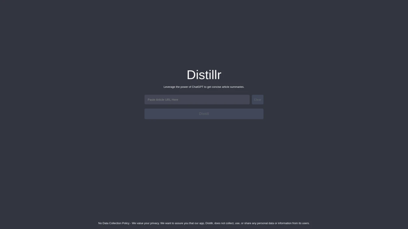 Distillr