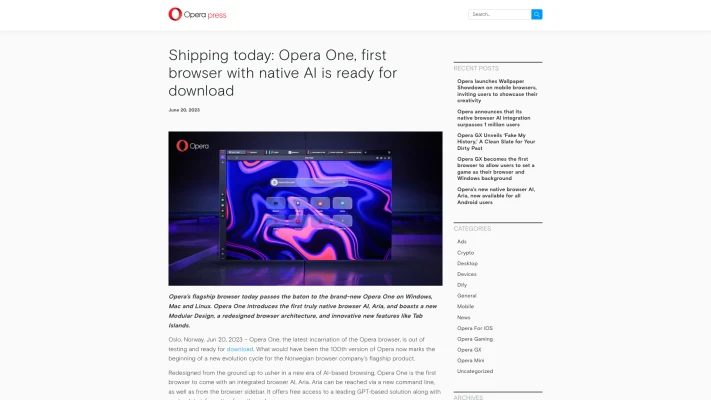 Opera One