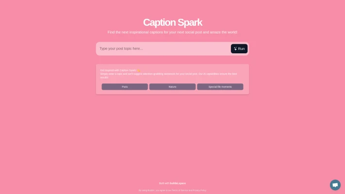 Caption-spark